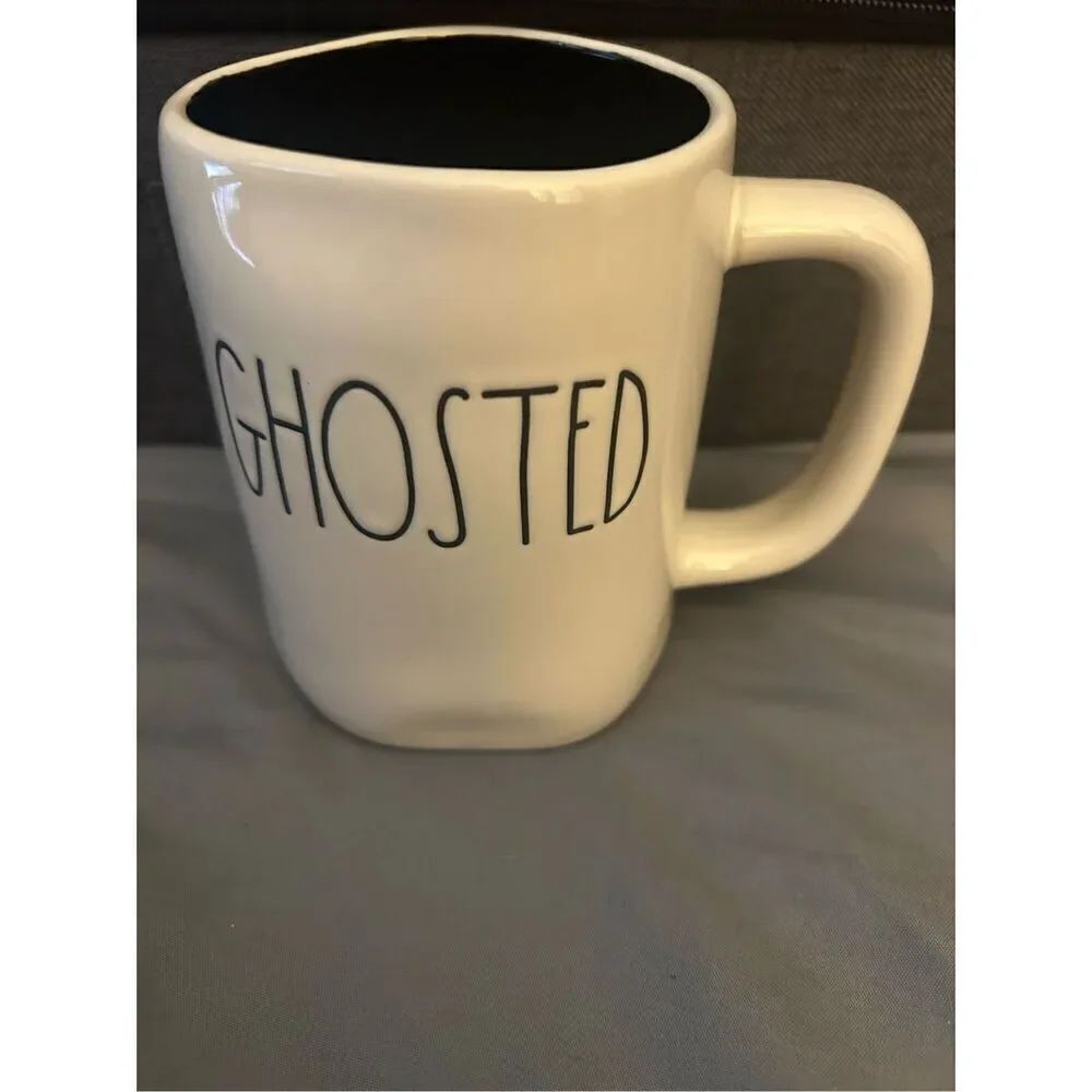 Rae Dunn Ghosted Double Sided Mug With Ghost